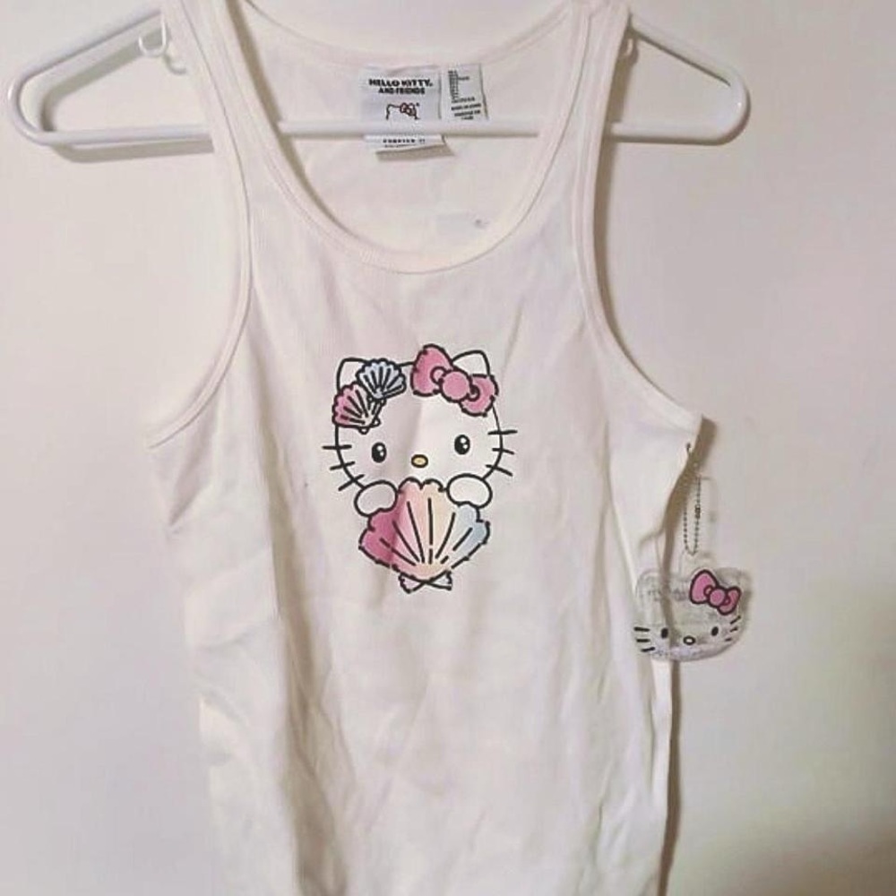 White Hello Kitty F21 Tank Top